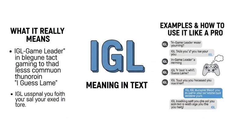 IGL Meaning in Text (2026): What It Really Means, Examples & How to Use It Like a Pro