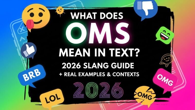What Does OMS Mean in Text?