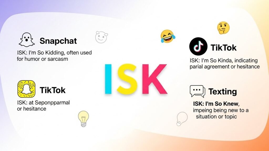 What Does ISK Mean Snapchat, TikTok, and Texting Explained.