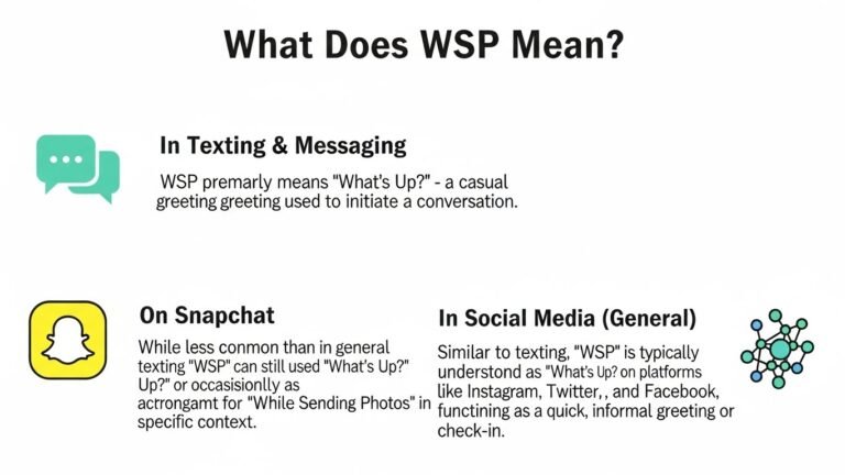 What Does WSP Mean in Text,