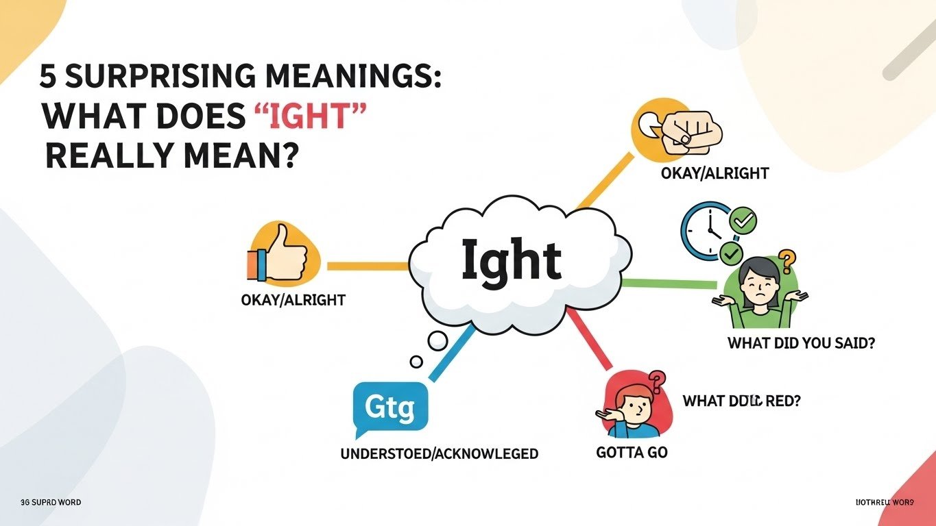 5 Surprising Meanings: What Does “Ight” Really Mean?