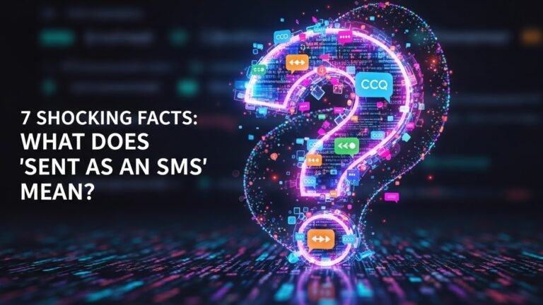 7 Shocking Facts: What Does “Sent as an SMS” Mean?