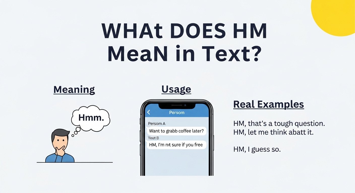 What Does HM Mean in Text? Meaning, Usage & Real Examples