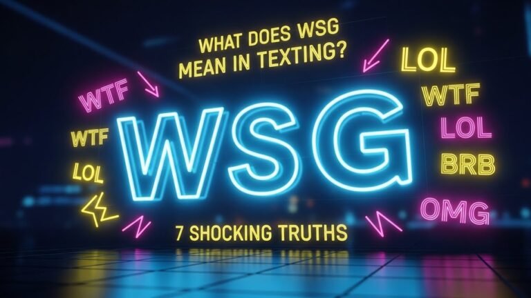 7 Shocking Truths: What Does WSG Mean in Texting