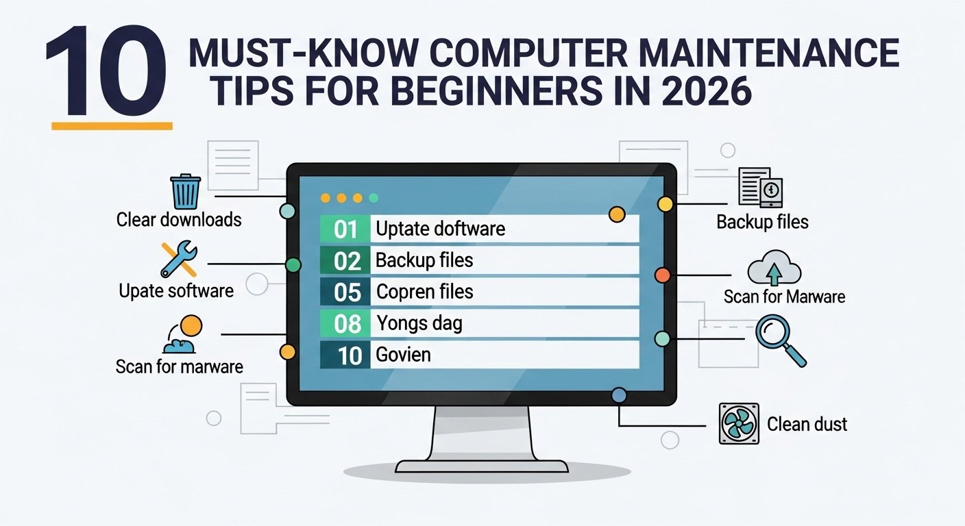10 Must-Know Computer Maintenance Tips for Beginners in 2026