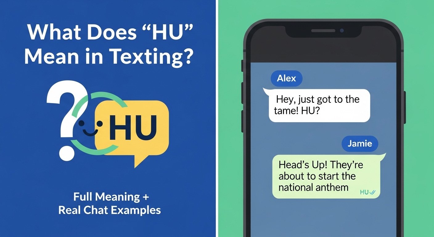 What Does the HU Stand for in Texting? Full Meaning+ Real Chat Examples