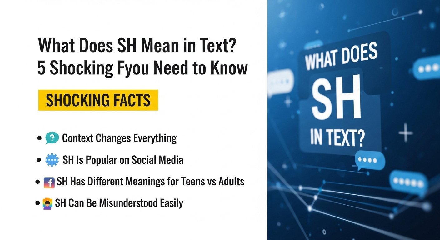 What Does SH Mean in Text? 5 Shocking Facts You Need to Know