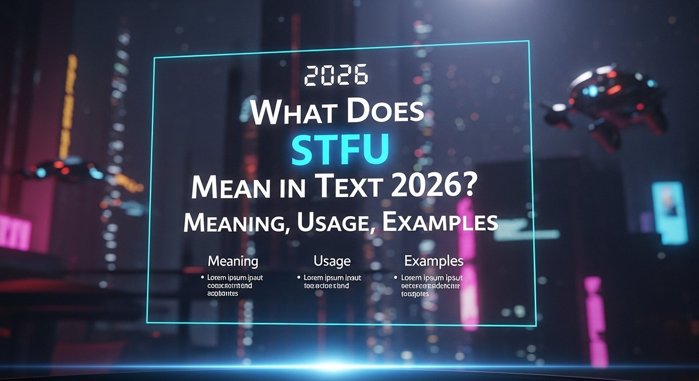 What Does STFU Mean in Text 2026? Meaning, Usage, Examples