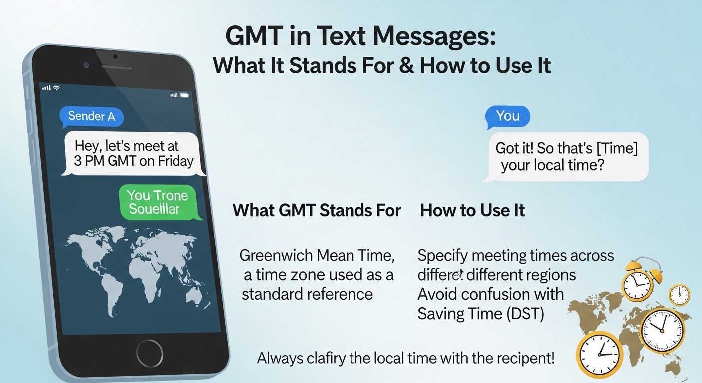 GMT in Text Messages: What It Stands For & How to Use It