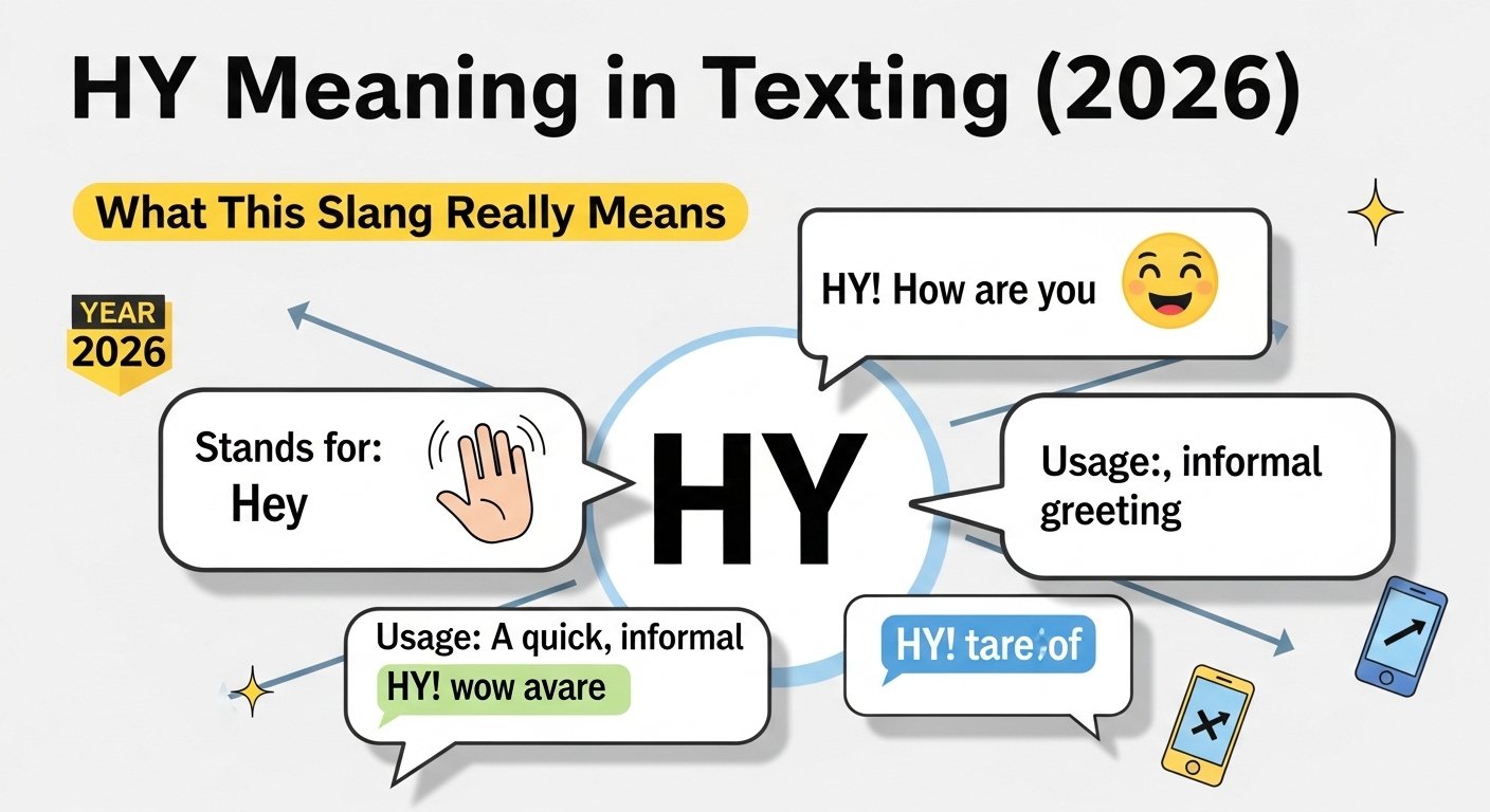 HY Meaning in Texting (2026): What This Slang Really Means