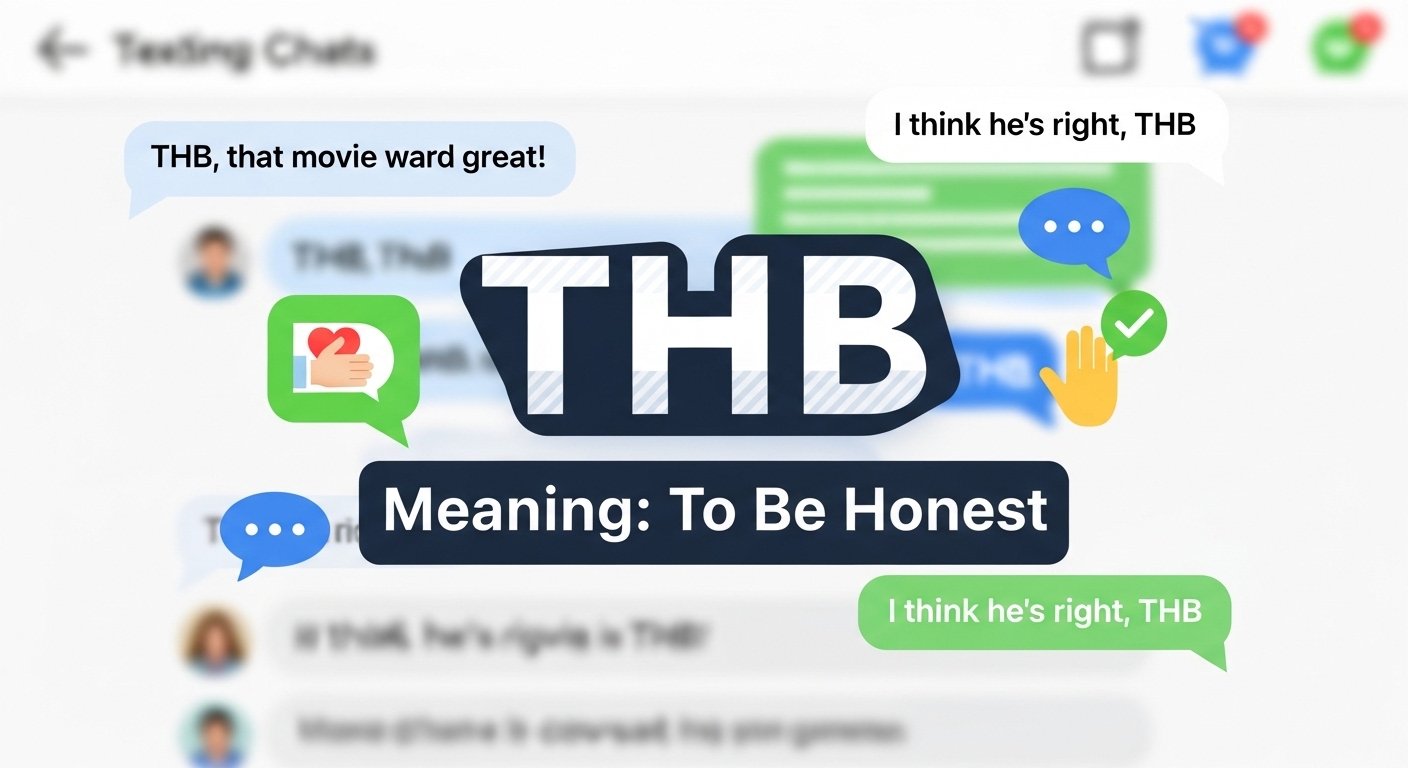 THB Meaning in Text – What Does THB Mean in Texting & Online Chats?
