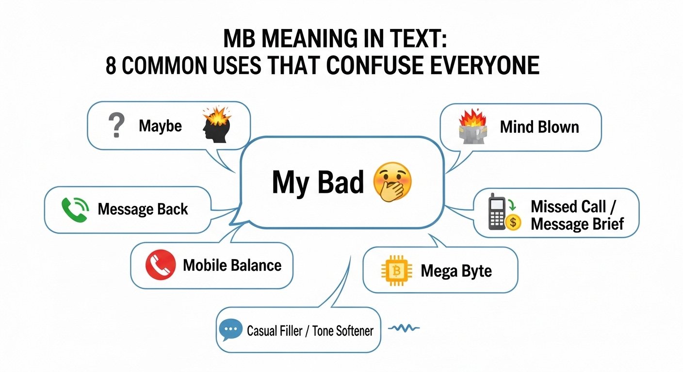 MB Meaning in Text: 8 Common Uses That Confuse Everyone