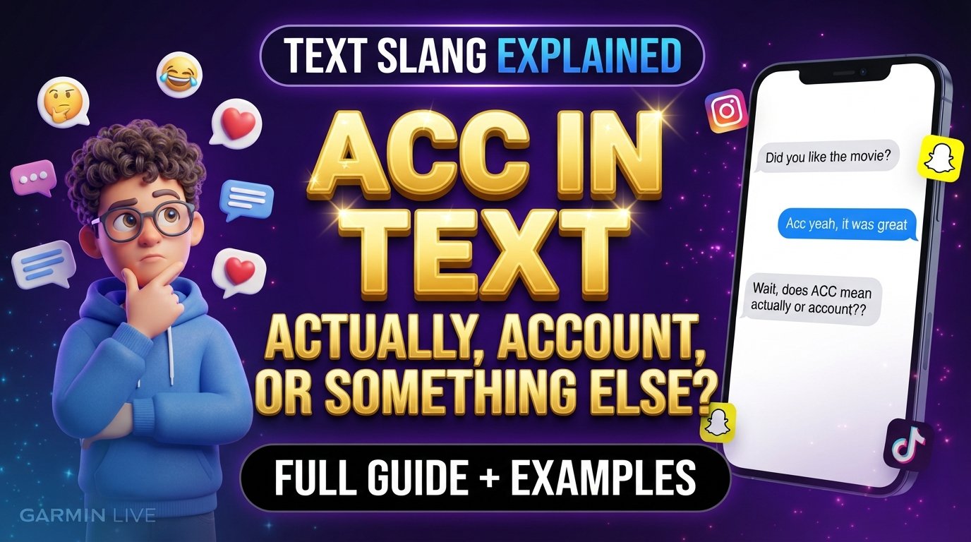 ACC Meaning in Text: Actually, Account, or Something Else?