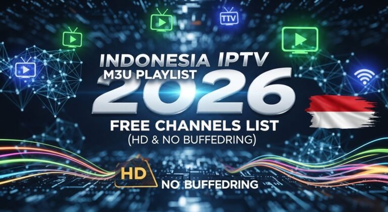 Indonesia IPTV M3U Playlist 2026: Free Channels List (HD & No Buffering)