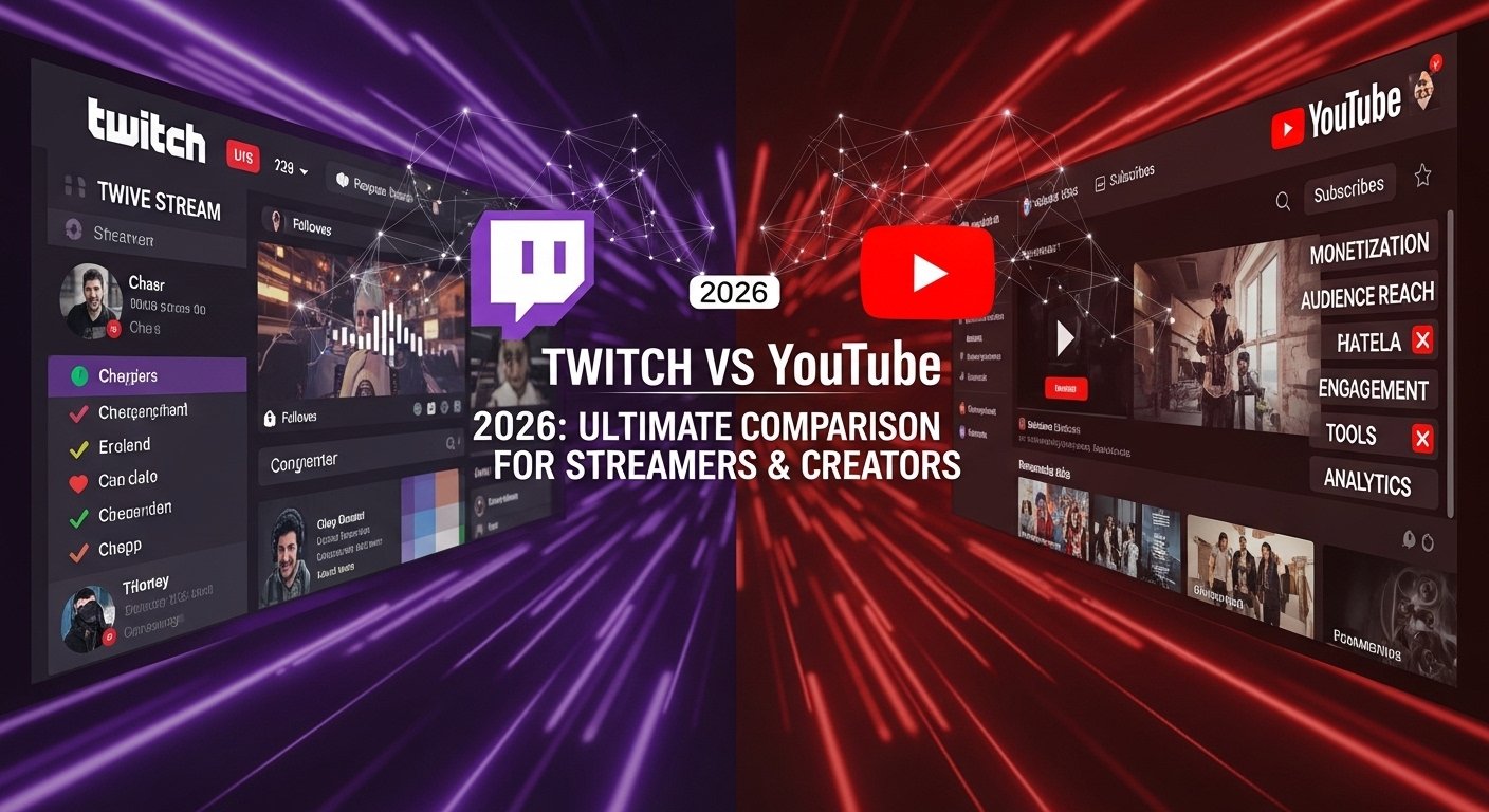Twitch vs YouTube 2026: Ultimate Comparison for Streamers & Creators