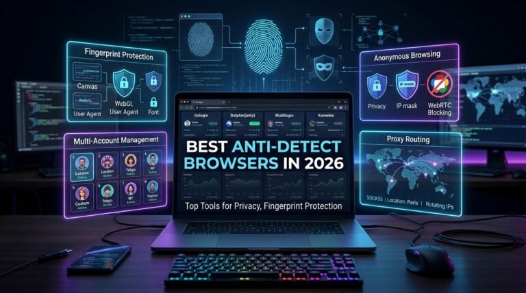 Best Anti-Detect Browsers in 2026: Top 5 Tools for Privacy & Multi-Accounting