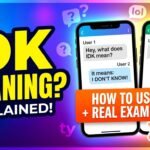 IDK Meaning in Chat: What It Means, How to Use It & Real Examples