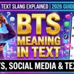 BTS meaning in text