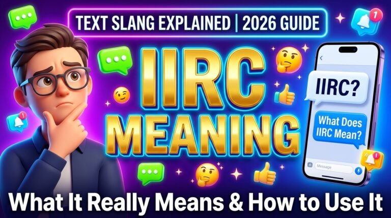 IIRC Meaning in Text