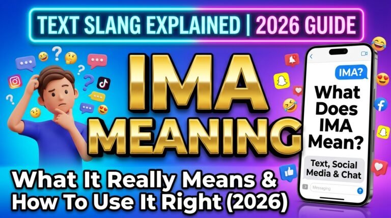 IMA Meaning in Text (2026): What It Really Means and How to Use It Right