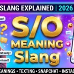S/O Meaning Slang