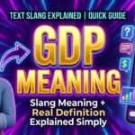 What Does GDP Mean in Text
