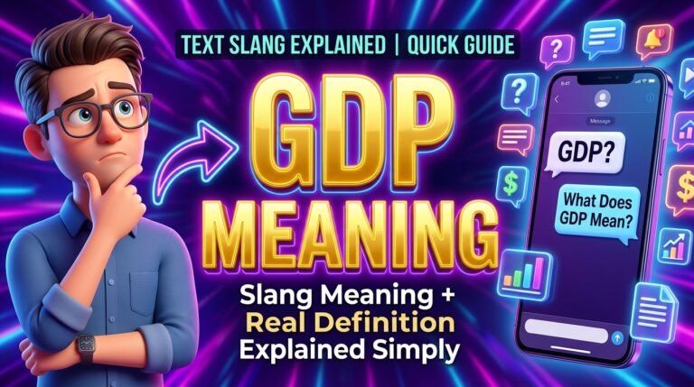 What Does GDP Mean in Text