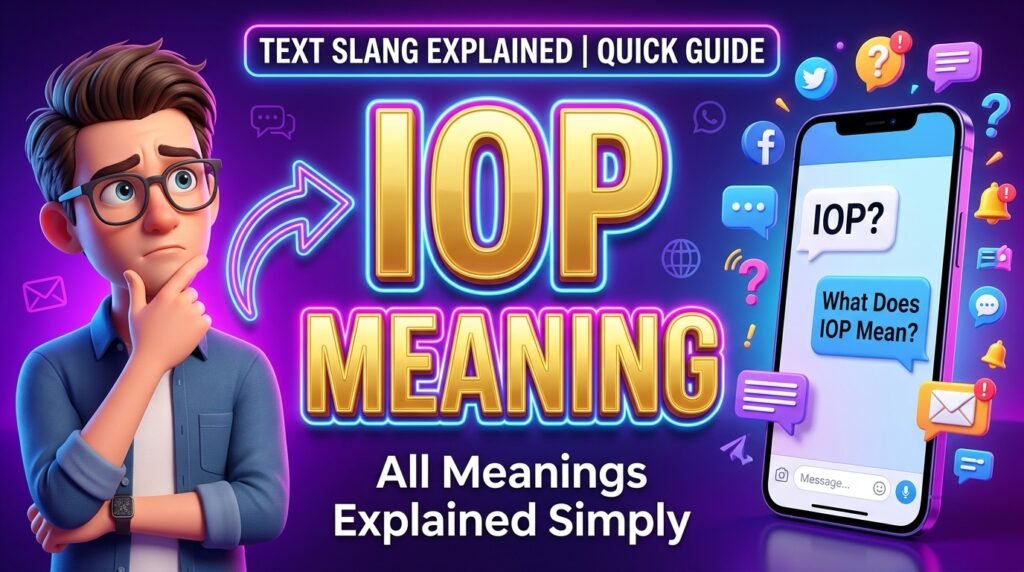 What Does IOP Mean in Text?