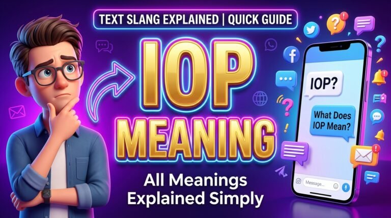 What Does IOP Mean in Text?