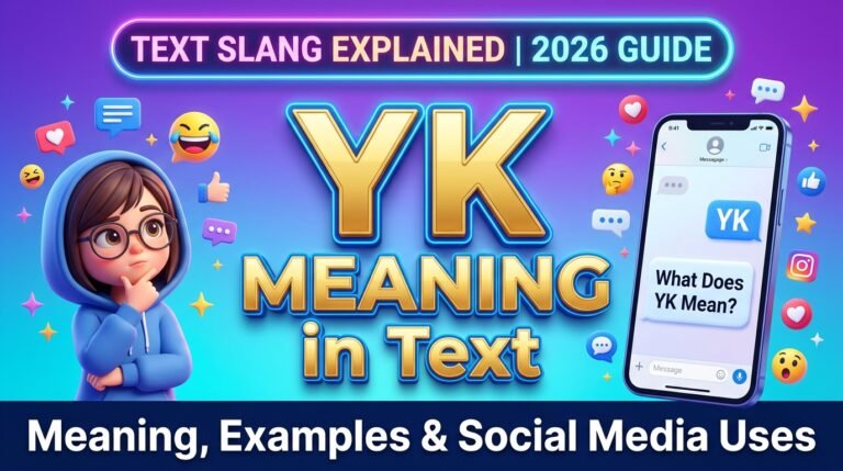 What Does YK Mean in Text