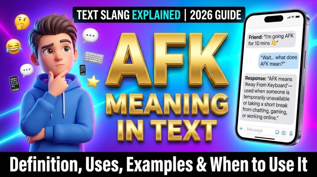 AFK Meaning in Text
