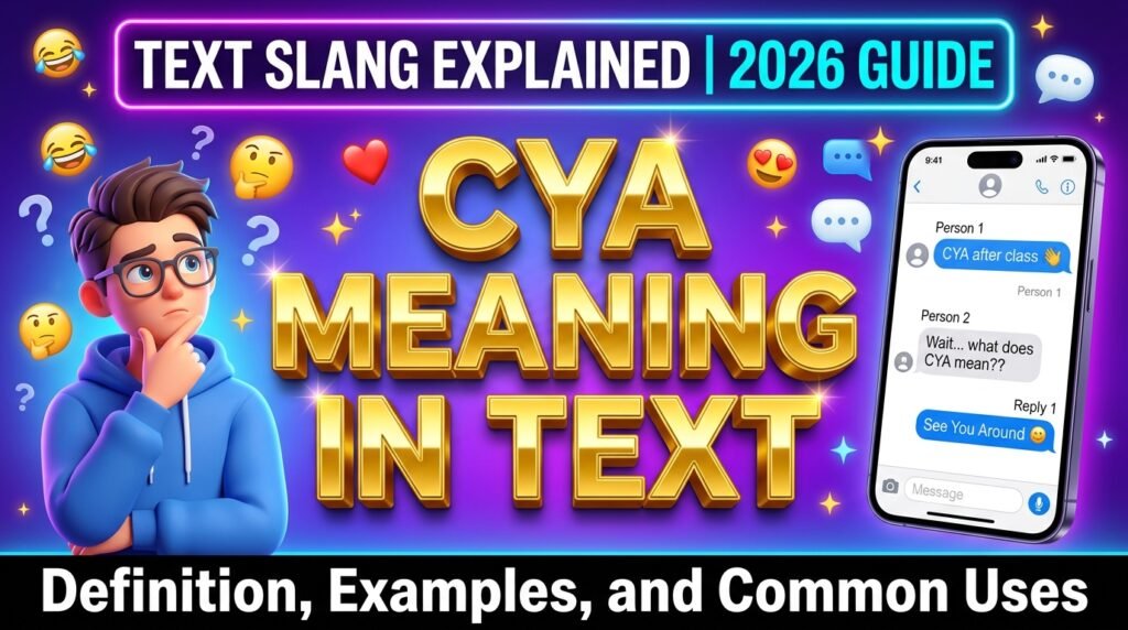 CYA Meaning in Text
