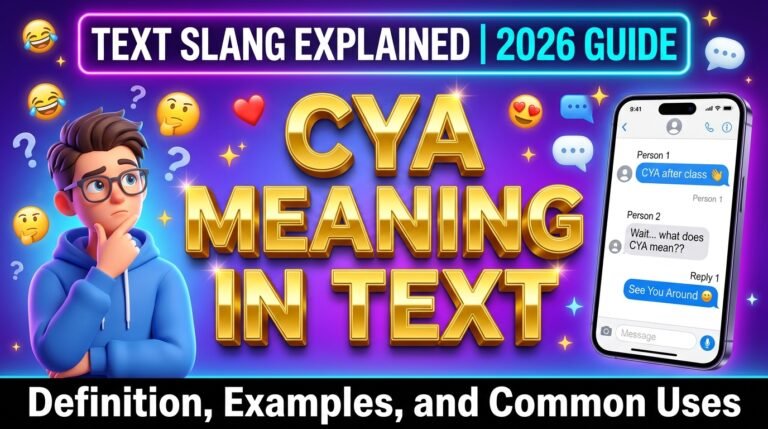 CYA Meaning in Text