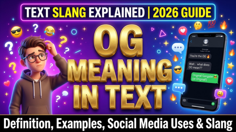 OG Meaning in Text