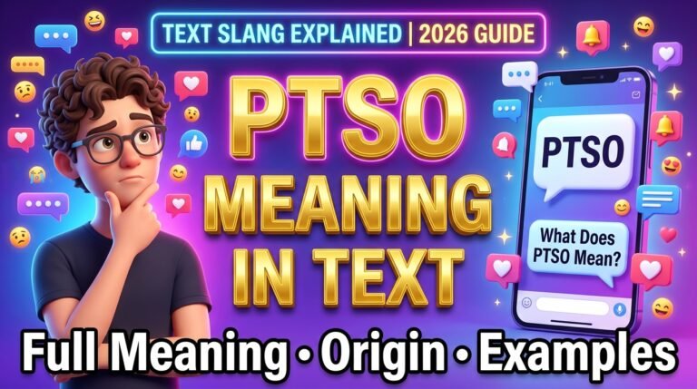 What Does PTSO Mean in Text?