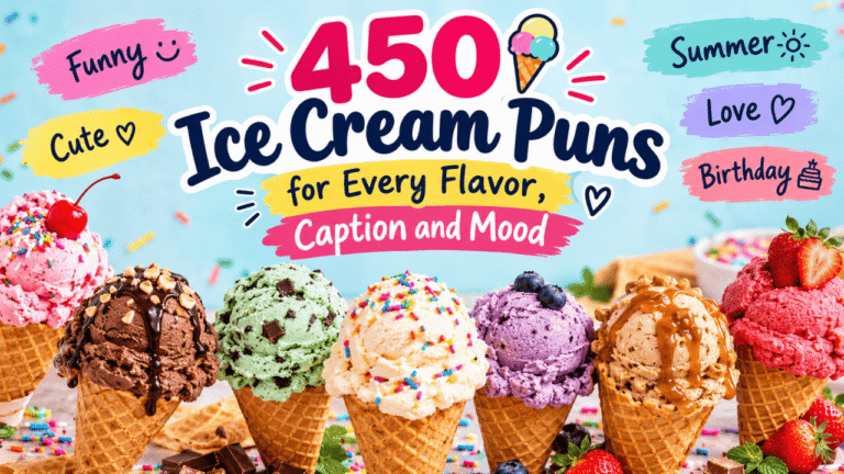 450 Ice Cream Puns