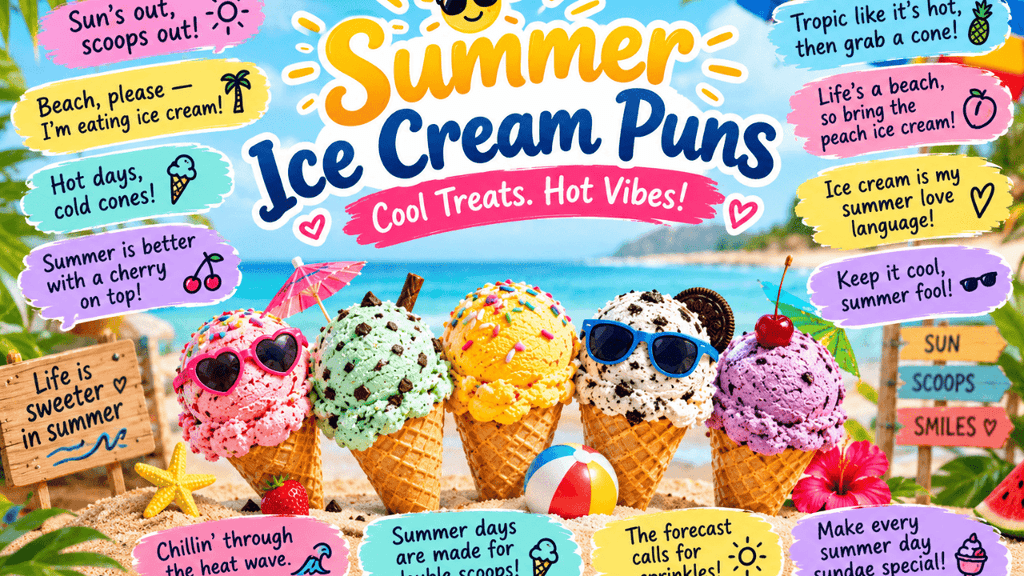 Summer Ice Cream Puns